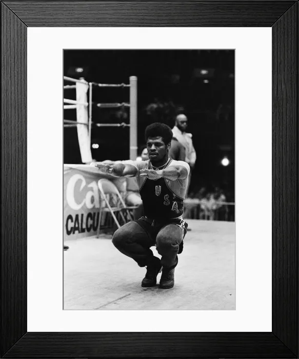 Framed Print : Leon Spinks training ahead of his second fight with Muhammad Ali Framed Print : Leon Spinks training ahead of his second fight with Muhammad Ali