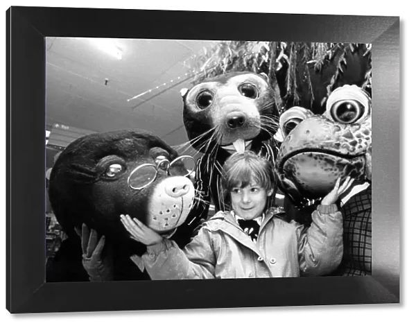 Young Verity met some old friends from Wind in the Willows when she got a sneak preview