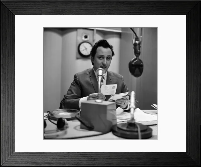 Framed Print : Comedian Ken Dodd comperes Housewives Choice. 13th April 1964 Framed Print : Comedian Ken Dodd comperes Housewives Choice. 13th April 1964