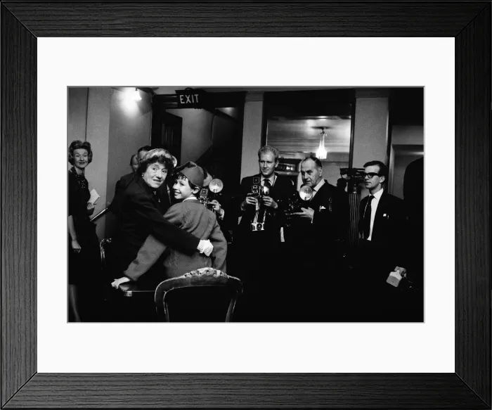 Framed Print : Enid Blyton went along to The Scala Theatre to choose Londons youngest leading man Framed Print : Enid Blyton went along to The Scala Theatre to choose Londons youngest leading man