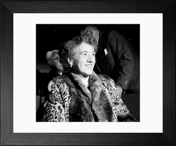 Framed Print : Childrens Author Enid Blyton watches the auditions today