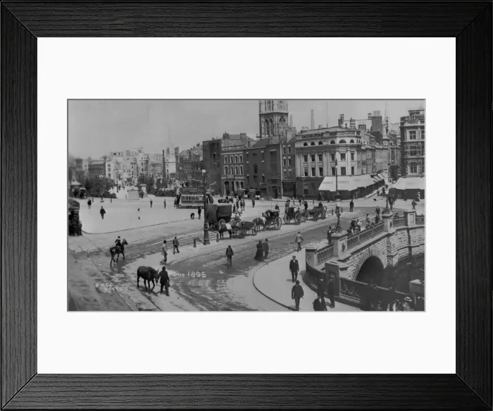 Framed Print : The Centre in Bristol 1895