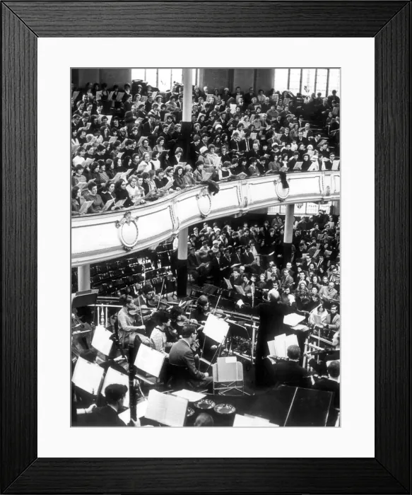 Framed Print : A concert in Central Hall - Old Market, Bristol. In the late 1980s the main Framed Print : A concert in Central Hall - Old Market, Bristol. In the late 1980s the main
