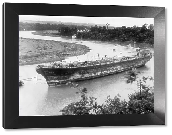 The SS Great Britain around Horseshoe Bend in the River Avon, 5th July 1970