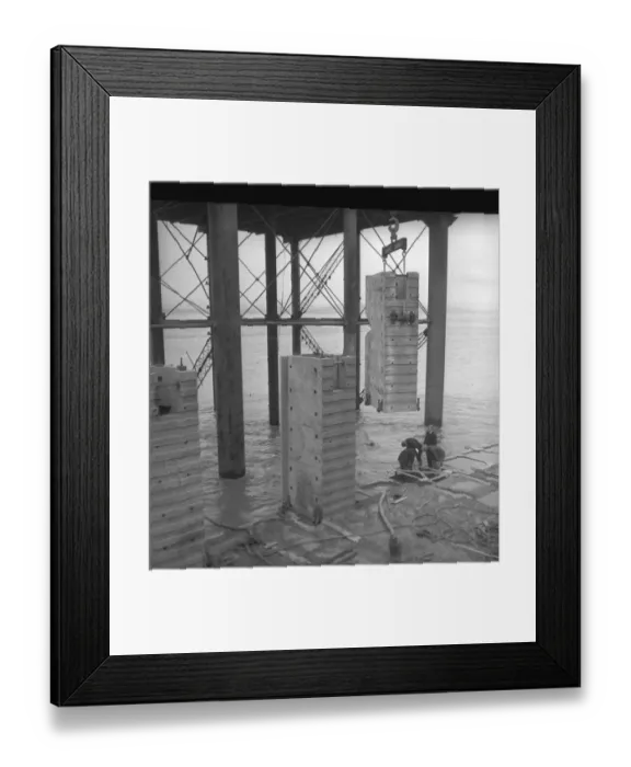 Framed Print : The construction of the first Severn Bridge 1961-1966 opened by Queen Elizabeth 11 in Framed Print : The construction of the first Severn Bridge 1961-1966 opened by Queen Elizabeth 11 in