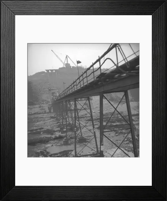 Framed Print : The construction of the first Severn Bridge 1961-66 opened by Queen Elizabethh 11 in 1966 Framed Print : The construction of the first Severn Bridge 1961-66 opened by Queen Elizabethh 11 in 1966