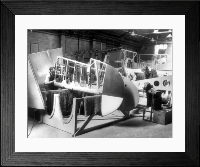 Framed Print : Making aircraft parts for planes like the Bristol Btitannia, Comet Framed Print : Making aircraft parts for planes like the Bristol Btitannia, Comet