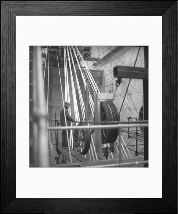 Framed Print : The construction of the first Severn Bridge 1961-1966 opened by Queen Elizabeth II in Framed Print : The construction of the first Severn Bridge 1961-1966 opened by Queen Elizabeth II in