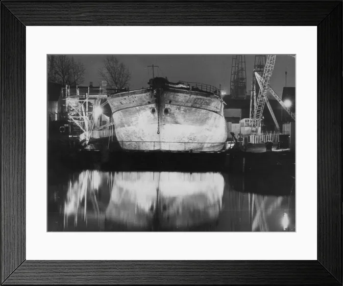 Framed Print : the SS Great Britain finally at rest in the dry dock, 5th July 1970 Framed Print : the SS Great Britain finally at rest in the dry dock, 5th July 1970