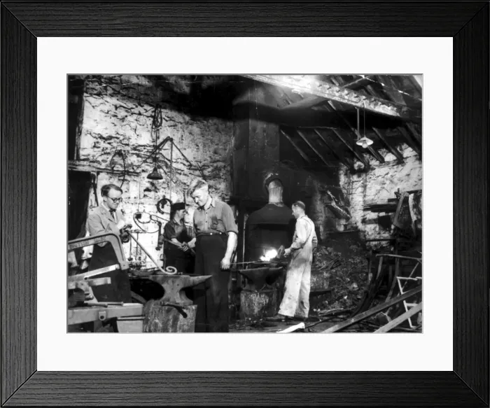 Framed Print : The Smithy in Old King Street, a 300 year old building demolished in 1953 Framed Print : The Smithy in Old King Street, a 300 year old building demolished in 1953