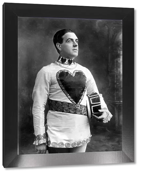 Fred Allandale appearing as The Knave of Hearts in pantomime at the Princes Theatre