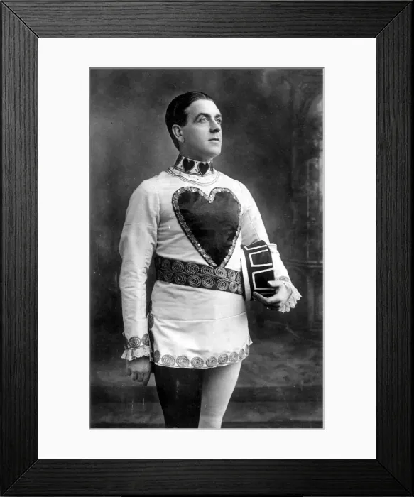 Framed Print : Fred Allandale appearing as The Knave of Hearts in pantomime at the Princes Theatre Framed Print : Fred Allandale appearing as The Knave of Hearts in pantomime at the Princes Theatre