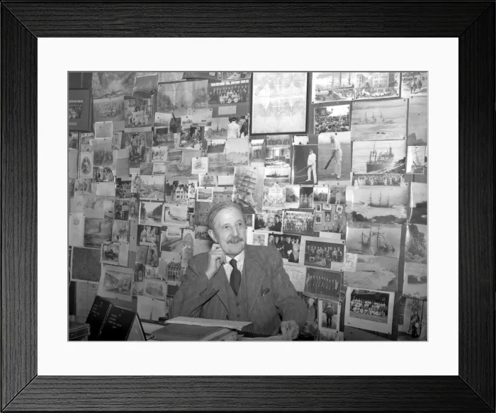 Framed Print : Archie Powell, the former ships cook who rose to be a newspaper executive Framed Print : Archie Powell, the former ships cook who rose to be a newspaper executive