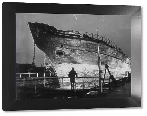 the SS Great Britain finally at rest in the dry dock, 20th July 1970