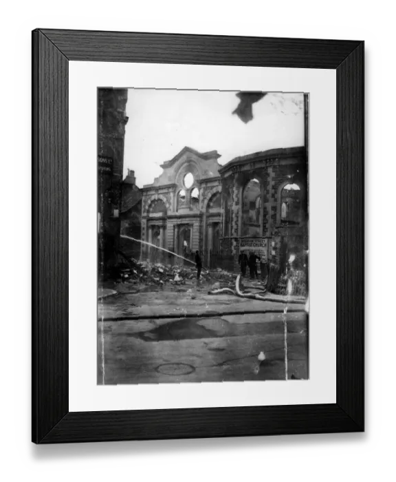 Framed Print : Church destroyed in Wadham Street, Weston Super Mare during the air raid of the 28th June Framed Print : Church destroyed in Wadham Street, Weston Super Mare during the air raid of the 28th June