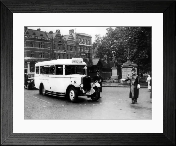 Framed Print : First bus to Bristol Airport, 1934 Framed Print : First bus to Bristol Airport, 1934