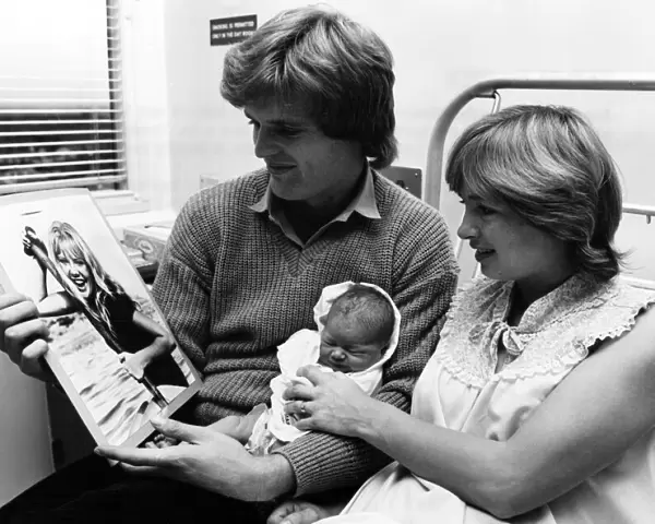 Footballer Gordon McQueen with his wife Yvonne and their new born daughter Hayley McQueen