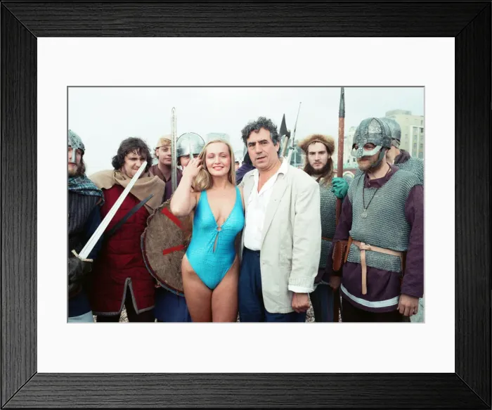 Framed Print : Terry Jones on location for Erik the Viking. 9th September 1989 Framed Print : Terry Jones on location for Erik the Viking. 9th September 1989
