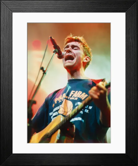 Framed Print : Picture shows Damon Albarn. Blur appeared at the the Cardiff International Framed Print : Picture shows Damon Albarn. Blur appeared at the the Cardiff International
