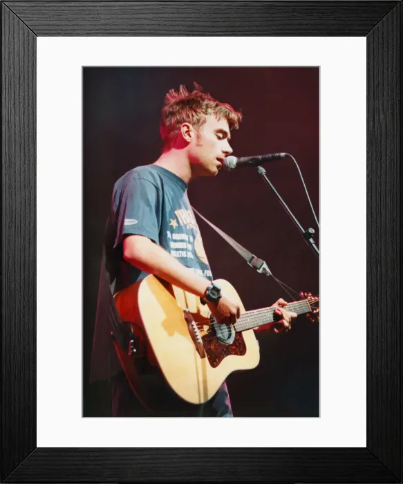 Framed Print : Picture shows Damon Albarn. Blur appeared at the the Cardiff International Framed Print : Picture shows Damon Albarn. Blur appeared at the the Cardiff International