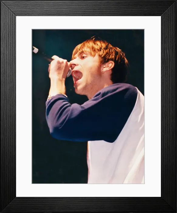 Framed Print : Picture shows Damon Albarn. Blur appeared at the the Cardiff International Framed Print : Picture shows Damon Albarn. Blur appeared at the the Cardiff International