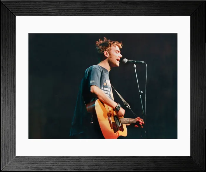 Framed Print : Picture shows Damon Albarn. Blur appeared at the the Cardiff International Framed Print : Picture shows Damon Albarn. Blur appeared at the the Cardiff International