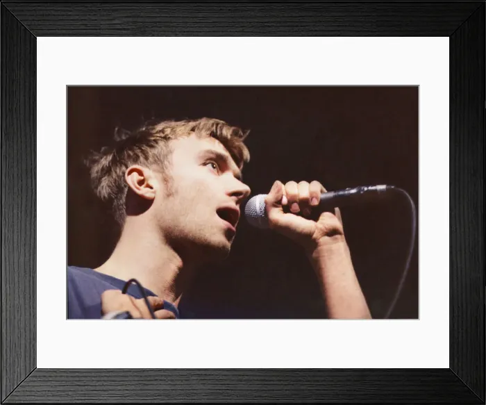 Framed Print : Picture shows Damon Albarn. Blur appeared at the the Cardiff International Framed Print : Picture shows Damon Albarn. Blur appeared at the the Cardiff International