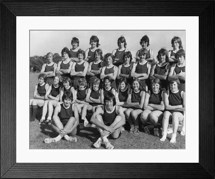 Framed Print : Members of Cleveland Schools Athletics Association who will be competing in the English