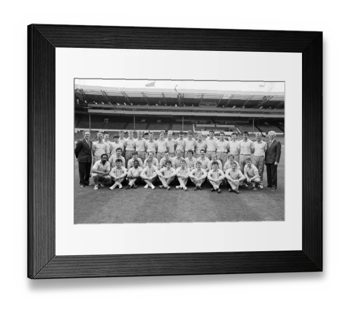 Framed Print : Emley Football Tea, , Photo-call at Wembley Stadium, London, 23rd April 1988 Framed Print : Emley Football Tea, , Photo-call at Wembley Stadium, London, 23rd April 1988