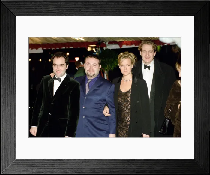 Framed Print : British Comedy Awards. Pictured, some of the cast of Cold Feet which won the award for