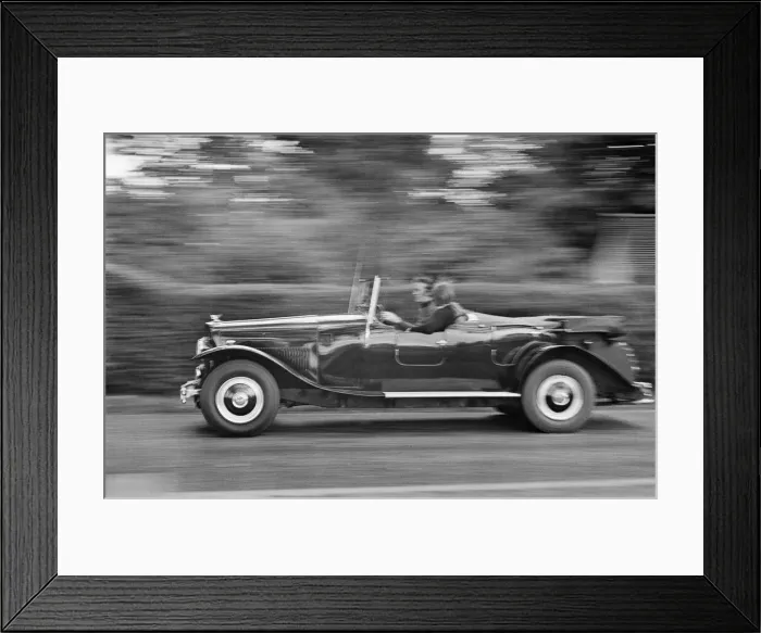 Framed Print : The Bentley Car, being driven by enthusiasts in the Berkshire area on Britain during an