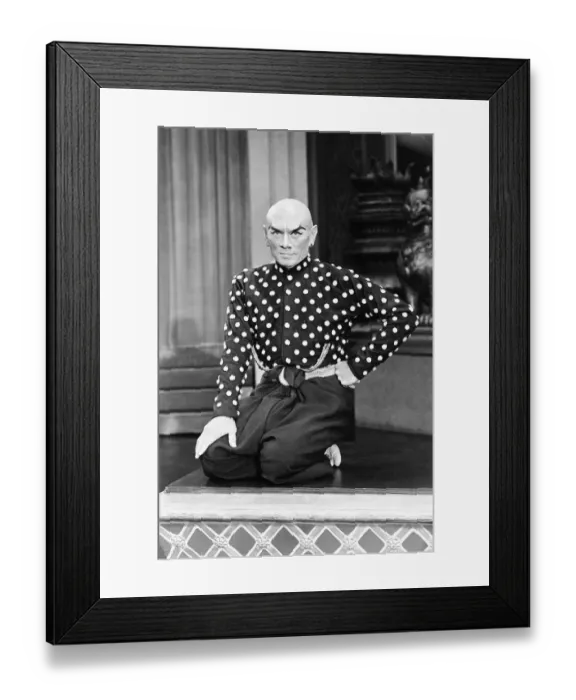 Framed Print : Yul Brynner, Actor at the London Palladium Theatre, 22nd August 1980 Framed Print : Yul Brynner, Actor at the London Palladium Theatre, 22nd August 1980