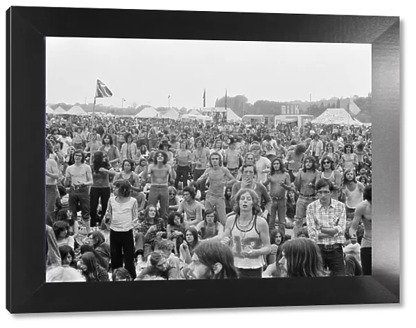 The audience enjoy The Reading Festival Saturday August 12th 1972