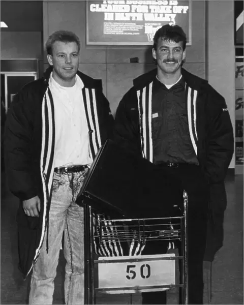 New signings, Bjorn Kristensen (right) and Frank Pingel (left