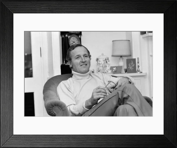 Framed Print : Television personality Nicholas Parsons pictured at his Hampstead Cottage Framed Print : Television personality Nicholas Parsons pictured at his Hampstead Cottage