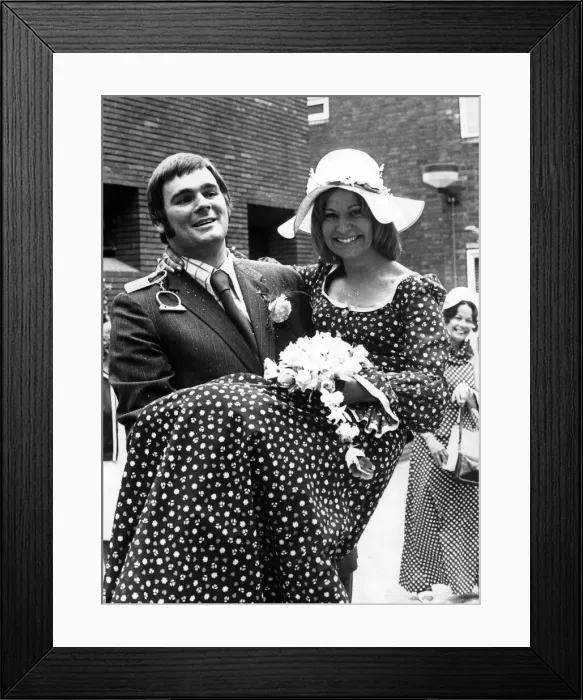 Framed Print : Coventrys rugby captain, Ian Darnell, a city police constable, marries Maggie Lee Framed Print : Coventrys rugby captain, Ian Darnell, a city police constable, marries Maggie Lee