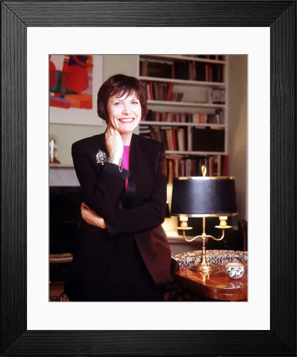 Framed Print : Joan Bakewell Writer and Broadcaster Circa 1998 Framed Print : Joan Bakewell Writer and Broadcaster Circa 1998