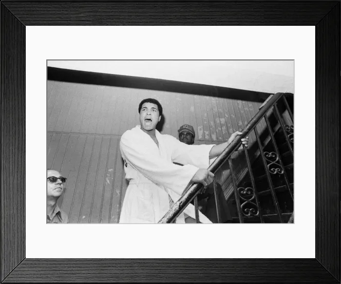 Framed Print : Muhammad Ali in his training camp ahead of his third fight with Ken Norton Framed Print : Muhammad Ali in his training camp ahead of his third fight with Ken Norton