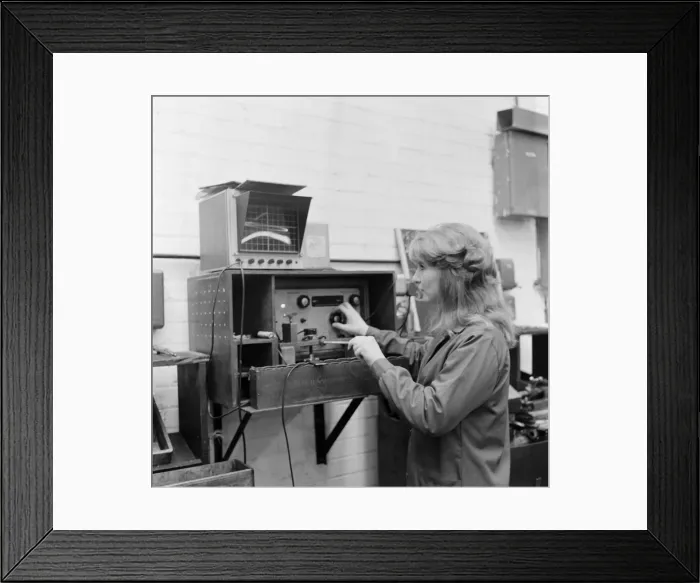 Framed Print : Redcar toy factory. 1971 Framed Print : Redcar toy factory. 1971
