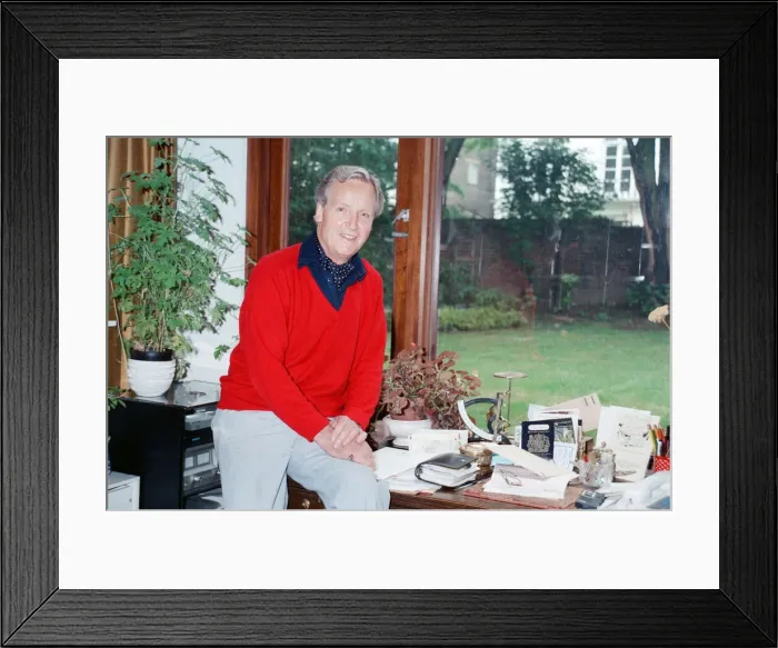 Framed Print : Nicholas Parsons, TV Presenter and actor. 7th June 1989 Framed Print : Nicholas Parsons, TV Presenter and actor. 7th June 1989