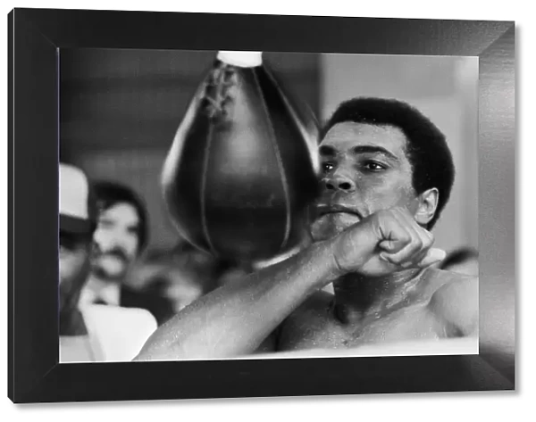 Muhammad Ali training at Gleasons Gym in New York, for his World Heavyweight Title