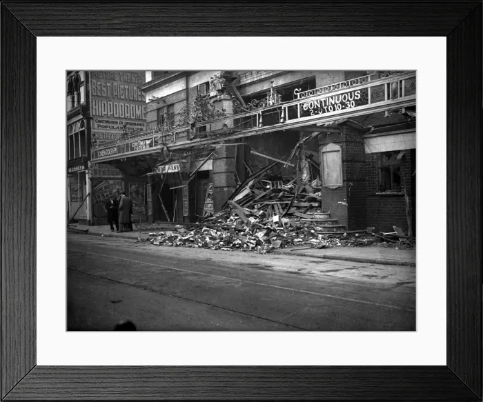 Framed Print : War time pictures of destruction visited on the city of Bristol by German bombers Framed Print : War time pictures of destruction visited on the city of Bristol by German bombers