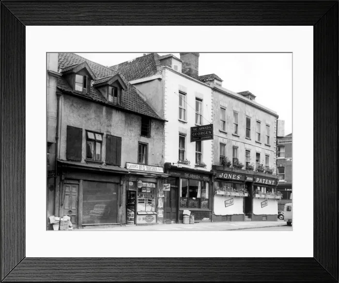 Framed Print : The Armada pub and Jones the baker, where self raising flour was invented, in Broadmead Framed Print : The Armada pub and Jones the baker, where self raising flour was invented, in Broadmead