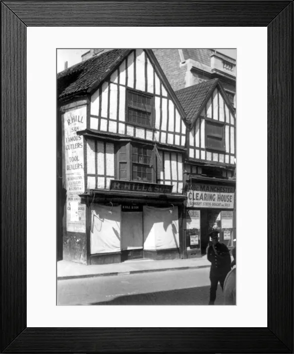Framed Print : R Hill, Castle Street, cutlery and tool shop, no date 1930s Framed Print : R Hill, Castle Street, cutlery and tool shop, no date 1930s