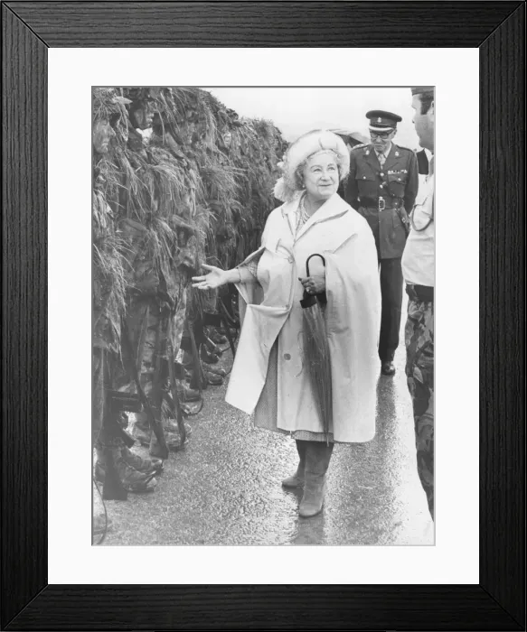 Framed Print : The Queen Mother at Warminster, 1979 Framed Print : The Queen Mother at Warminster, 1979