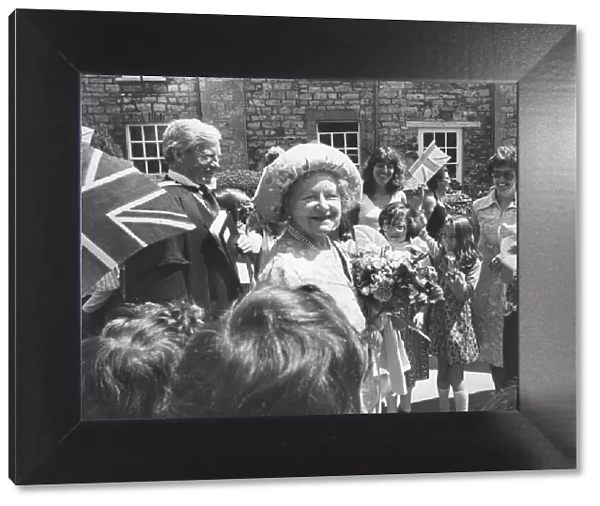 The Queen Mother at Wells, 1979