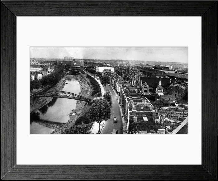 Framed Print : View from the roof of St Lukes Church, Southville, Bristol 1957 Framed Print : View from the roof of St Lukes Church, Southville, Bristol 1957