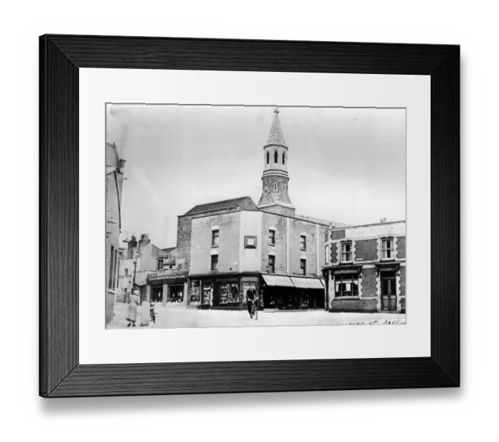 Framed Print : Maze Street, Barton Hill, Bristol, showing Swaishes pawnshop and pub known as Framed Print : Maze Street, Barton Hill, Bristol, showing Swaishes pawnshop and pub known as