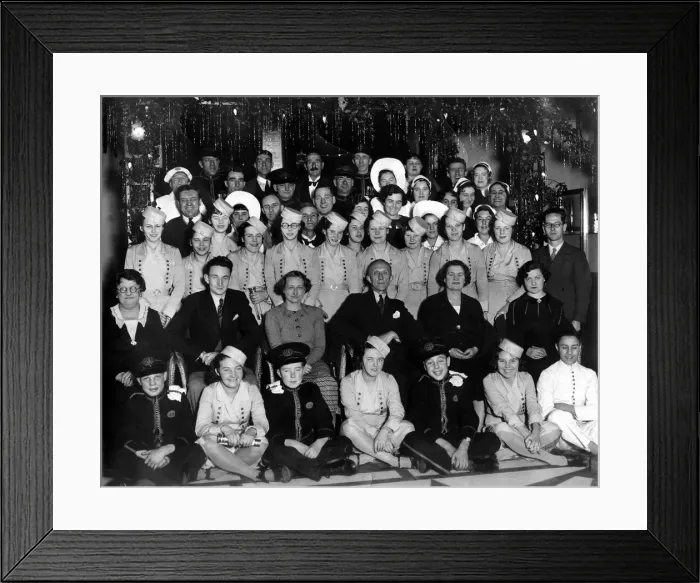 Framed Print : Staff at the luxurious Regent Cinema, Castle Street, Bristol in 1936 Framed Print : Staff at the luxurious Regent Cinema, Castle Street, Bristol in 1936