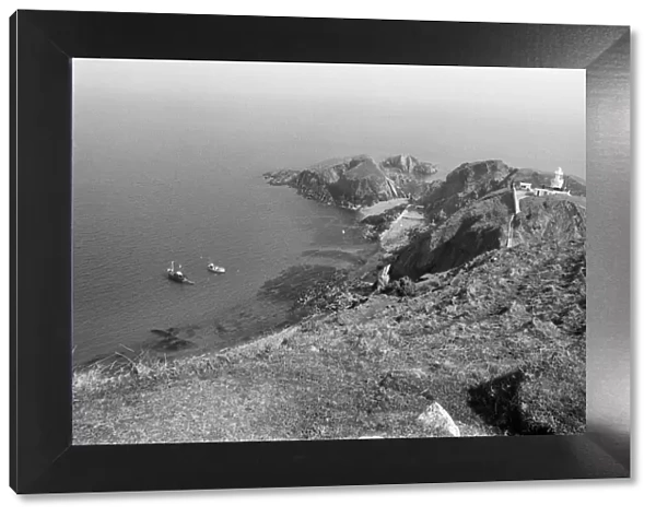 General scenes on Lundy Island. Lundy is the largest island in the Bristol Channel
